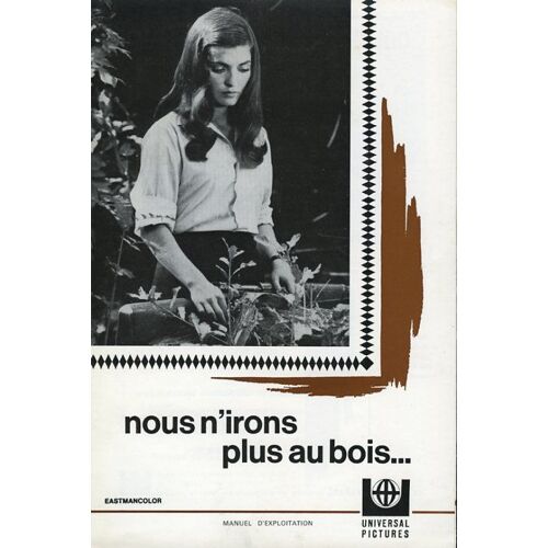 Nous N'irons Plus Au Bois, Synopsis Dépliant, Georges Dumoulin, Marie-France Pisier, Richard Leduc
