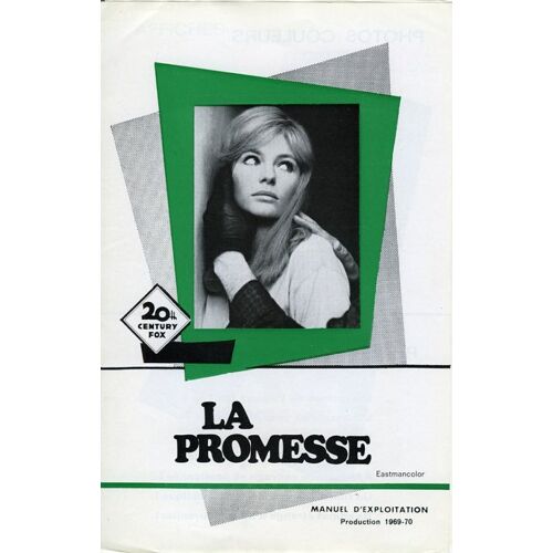 La Promesse, Synopsis Dépliant-Paul Feyder, Jacqueline Bisset, Jean-François Vlerick, Giselle Pascal