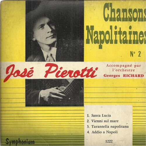 Chansons Napolitaines N° 2 : Santa Lucia - Vieni Sul Mare / Tarantella Napolitana - Addio A Napoli