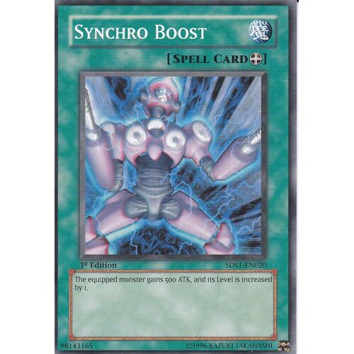 Carte Yu-Gi-Oh - Synchro Boost (  Turbo Synchro ) - 5ds1-En020 - Anglaise -