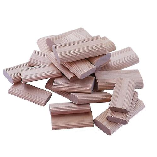 50 Pieces Of 10mm Domino Wooden Dowel Connectors, Beech Wood Plugs, Woodworking Furniture Splicing C