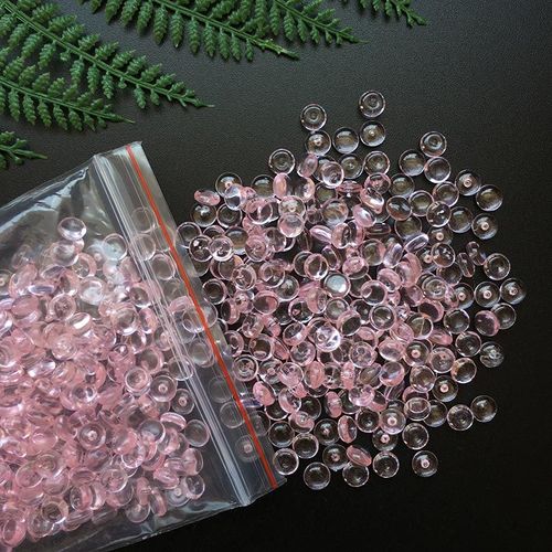 Boules de perles colorées pour jouets visqueux, 40g, petites perles pour fête artistique, décor de réservoir de poisson artisanal, fournitures de remplissage visqueux pour enfants, bricolage - Rose