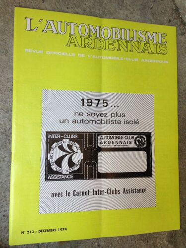 L'automobilisme Ardennais (Revue Officielle De L'automobile Club Ardennais N° 213