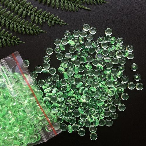 Boules de perles colorées pour jouets visqueux, 40g, petites perles pour fête artistique, décor de réservoir de poisson artisanal, fournitures de remplissage visqueux pour enfants, bricolage - Vert
