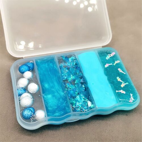 Kit De Perles Slime Pour Enfants, 5 En 1, Pâte À Modeler, Anti Stress, Coton, Jouet Pour Enfants, Cadeau