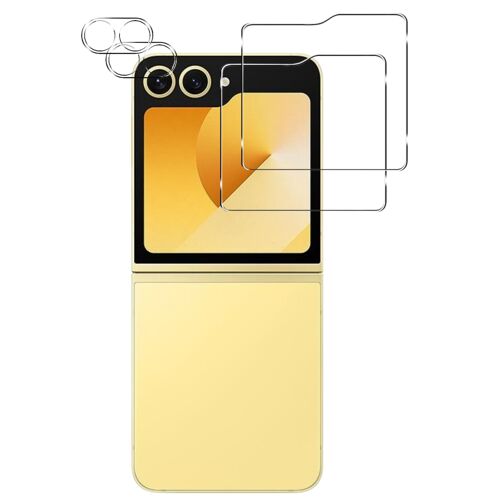 Verre Trempé pour Samsung Galaxy Z FLIP 6 et Protection Caméra [Pack 2] Film Vitre Protection Phonillico®