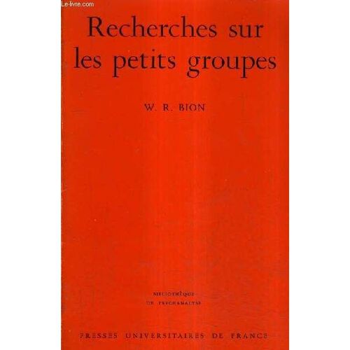 Recherches Sur Les Petits Groupes.