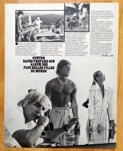 Paris Match N°1676 - Coupure De Presse, Gunter Sachs