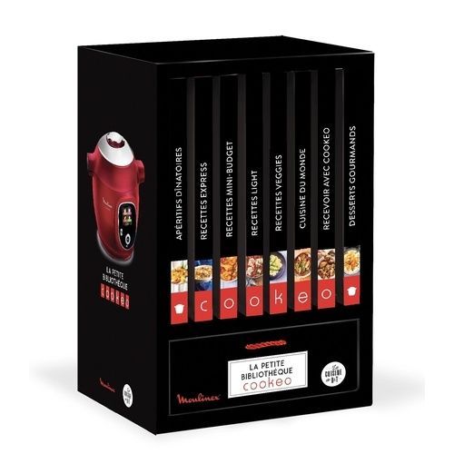 La Petite Bibliothèque Cookeo - Coffret En 8 Volumes : Apéritifs Dînatoires - Recettes Express - Recettes Mini-Budget - Recettes Light - Recettes Veggies - Cuisine Du Monde - Recevoir Avec...