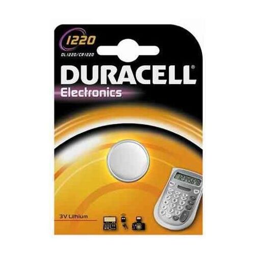 DURACELL Lot de 2 Piles bouton lithium "Electronics", CR1220