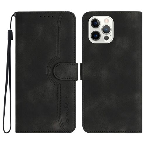 Coque Pour Iphone 12 Pro Max,Etui En Cuir Pu Portefeuille Coque Avec Fente Carte Und Flip Béquille,Antichoc Housse De Protection Pour Iphone 12 Pro Max,Noir