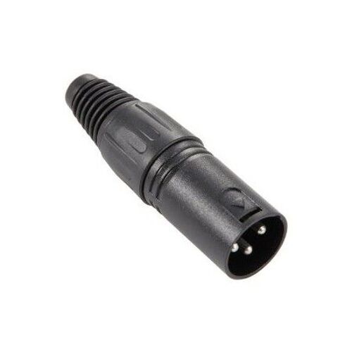 Adam Hall - 7850 - Connecteur XLR 3 broches mâle noir