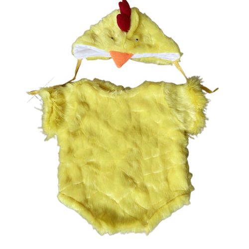 Costume De Poussin Pour Photographie D'animaux, Accessoires De Photographie, Tenues De Poulet, Chapeau Et Body, Costume De Fête Photo De Studio