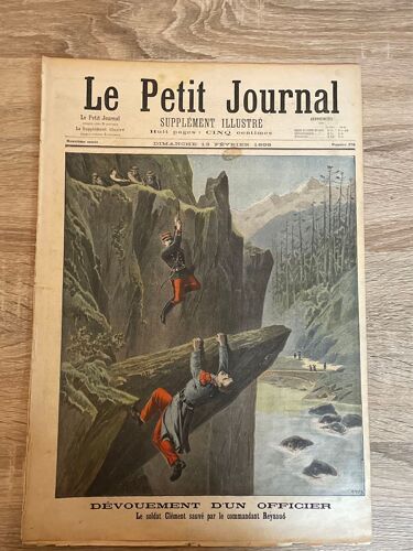 Le Petit Journal - Supplément Illustré Numéro 378 - Devouement D'un Officier - Le Soldat Clement Sauve Par Le Commandant Reynaud - Victime Du Devoir: Mort Du Pompier Bailly A Bourges