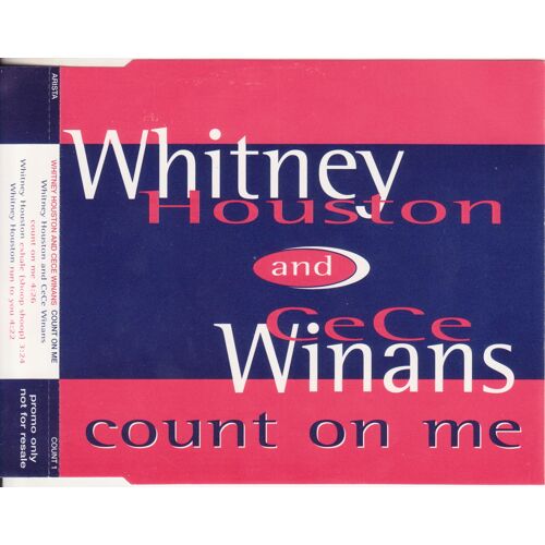 Whitney Houston & Cece Winans Cd Maxi Count On Me + 2  U.K. Only Count 1