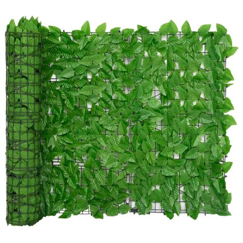 Vidaxl Écran De Balcon Avec Feuilles Vert 400x100 Cm