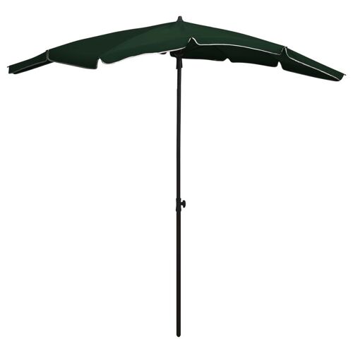 Parasol De Jardin Avec Mât 200 X 130 Cm Vert Helloshop26 02_0008323