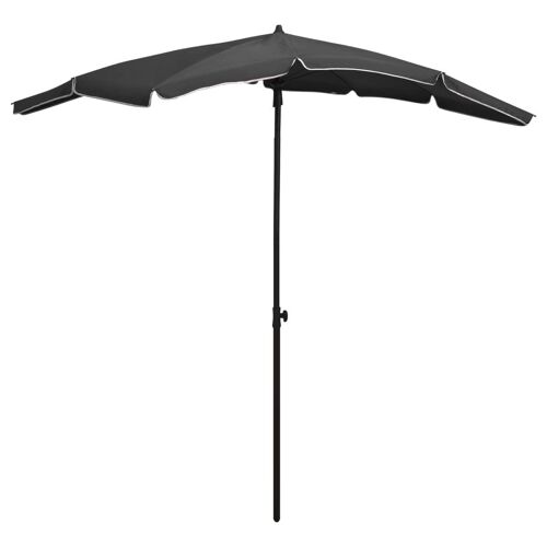 Vidaxl Parasol De Jardin Avec Mât 200x130 Cm Anthracite