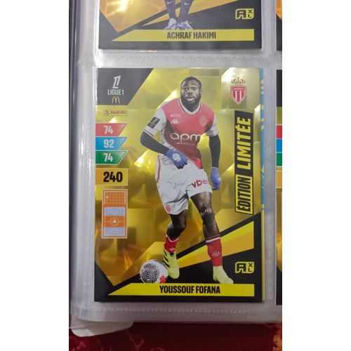 Carte Adrenalyn Xl Édition Limitée Youssouf Fofana