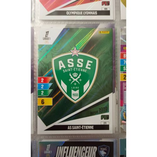 Écusson As Saint-Étienne Carte Adrenalyn Xl