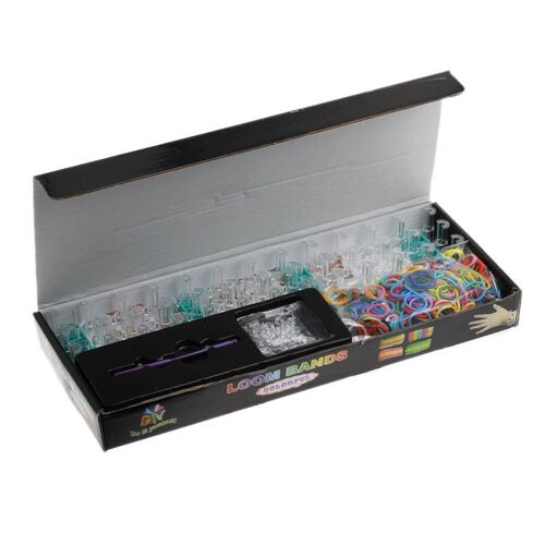 Kit Demarrage 800 Élastiques, Métier A Tisser, Crochet, Clips S Loom Rubber