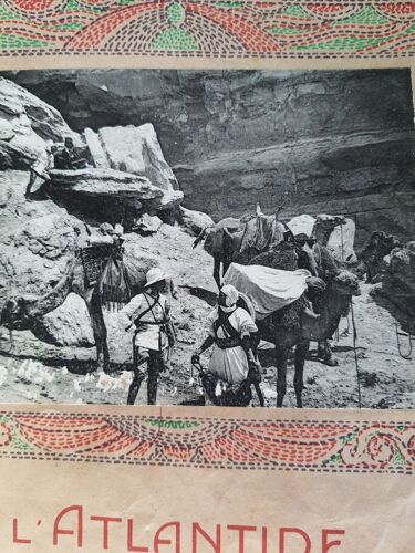 L' Atlantide Résumé Du Film De J. Feyder 1921 Ed Les Nouveautés Aubert -- Imp M Le Deley--In 4--Couverture Illustrée D'une Photographie Du Film --9 Photos En Tout Illustre Le Fascicule