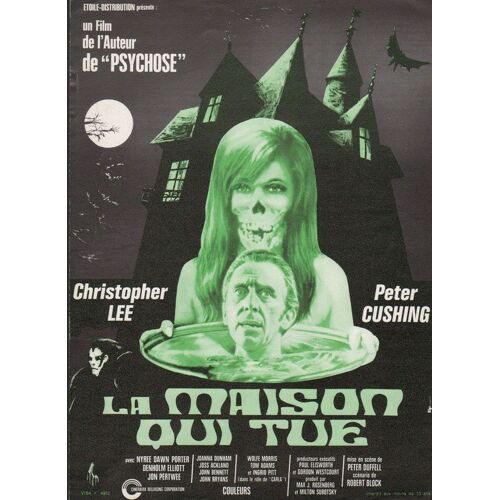 La Maison Qui Tue, Synopsis Dépliant, Peter Duffell Avec Hristopher Lee, Peter Cushing, Joss Ackland