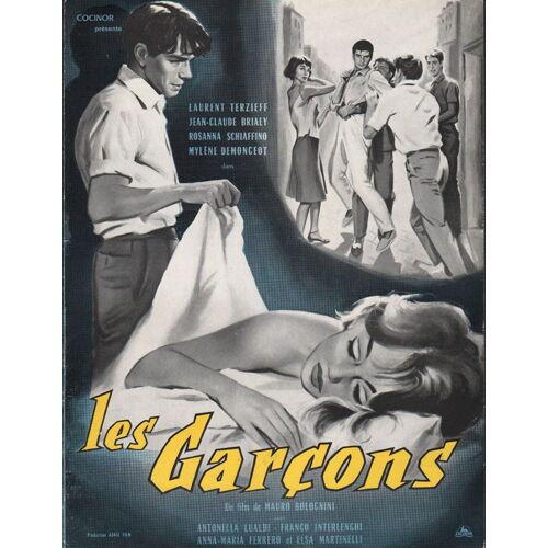 Les Garçons, Synopsis Dépliant, De Mauro Bolognini, Avec Jean-Claude Brialy, Laurent Terzieff