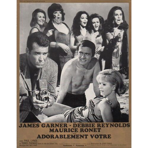 Adorablement Vôtre, Synopsis Dépliant, Jerry Paris Avec James Garner, Debbie Reynolds, Maurice Ronet