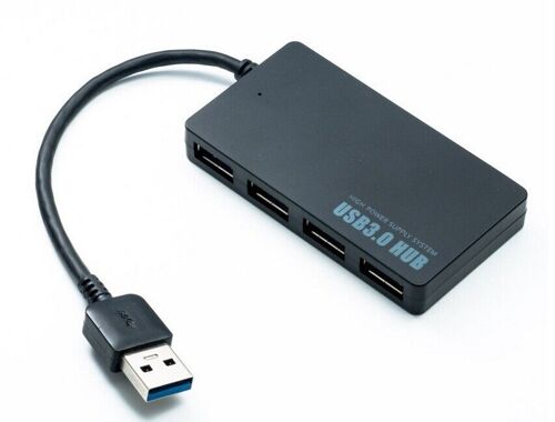 QUMOX Slim 4 ports USB 3,0 5Gbps vitesse Hub Compact Portable adaptateur pour PC portable