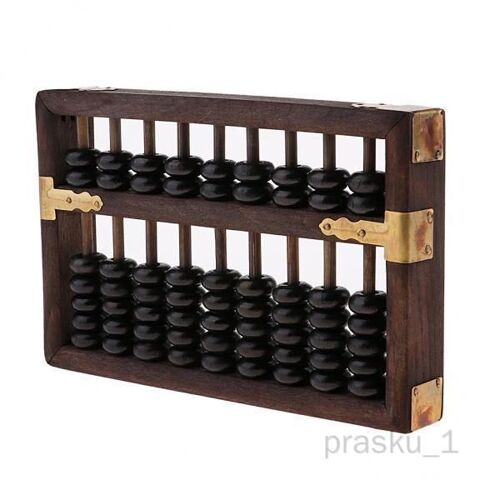 2x Abacus En Bois Chinois À 9 Chiffres