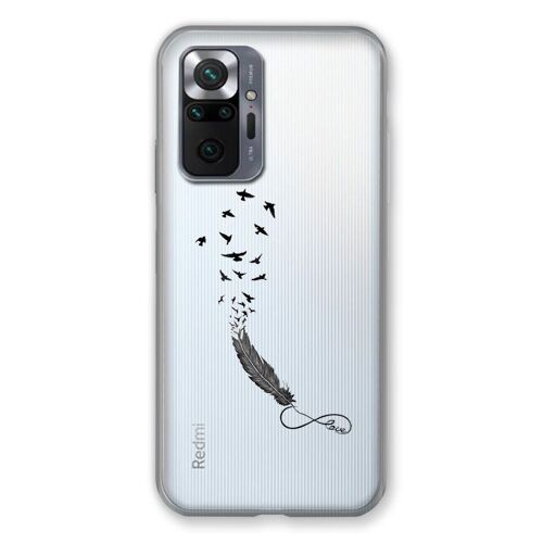 Coque Transparente Pour Xiaomi Redmi Note 10 Pro 5g Plume Infini