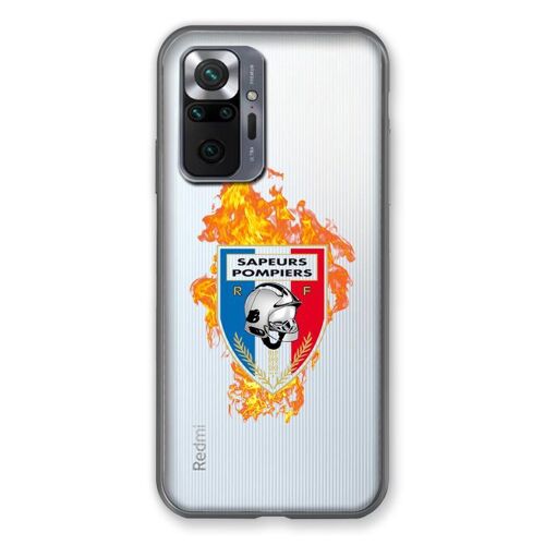 Coque Transparente Pour Xiaomi Redmi Note 10 Pro 5g Pompier Feu