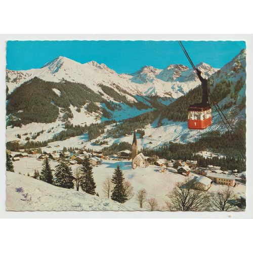 Carte Postale Wintersportplatz Mittelberg 1218 M. , Im Kleinen Walsertal, Walmendingerhorn-Bahn Mit Kuhgerenspitze 1913 M, Hommerspitze 2258 M Und Schafalpkopfe 2321 M, 1981