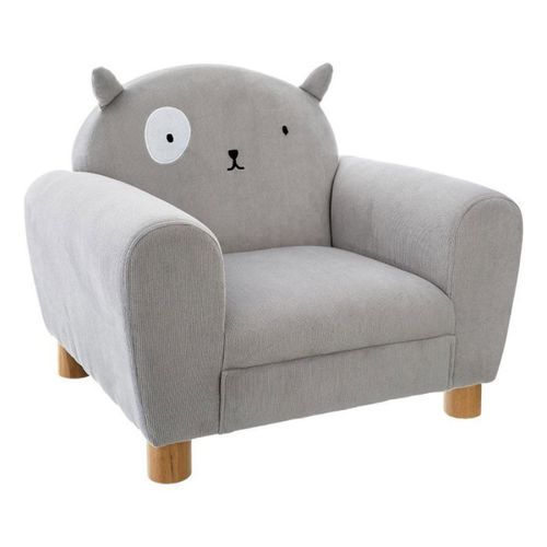 Fauteuil Pour Enfants "Oreilles De Chat" 43cm Gris