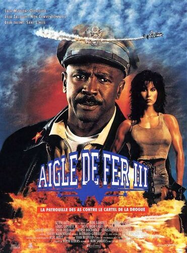 Aigle De Fer 3/Trois -Iron Eagle 3 -Véritable Affiche De Cinéma Pliée - Format 120x160 Cm - De John Glen Avec Paul Freeman, Christopher Cazenove, Louis Gossett Jr., Horst Buchholz, Sonny Chiba - 1991
