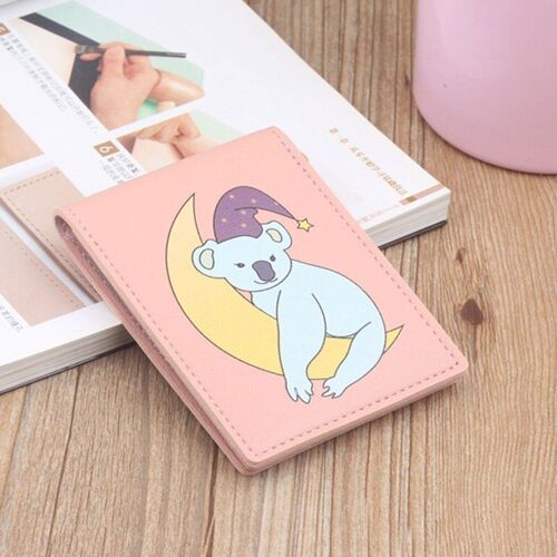 Étui en cuir PU couleur bonbon pour Documents de conduite de voiture, mignon porte cartes de visite, portefeuille pour permis de conduire automobile