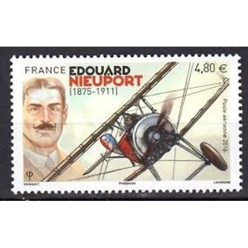 Edouard Nieuport Sportif Et Industriel De L'Aéronautique Année 2016 Poste Aérienne N° 80 Yvert Et Tellier Luxe