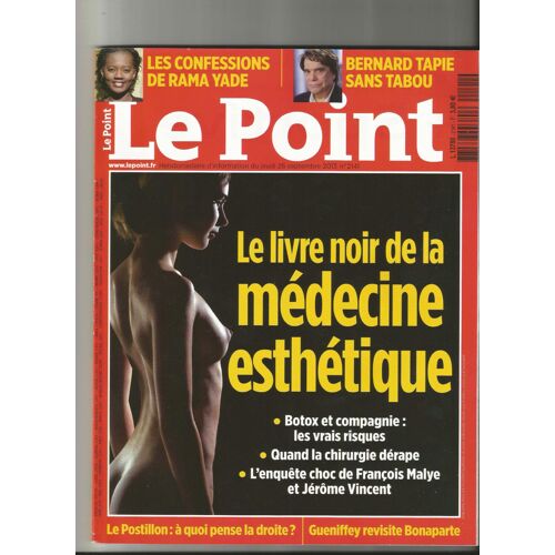 Le Point 2141 Le Livre Noir De La Médecine Esthétique