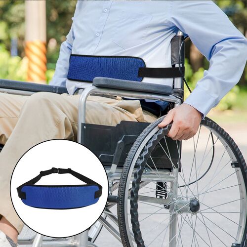 1 Pièce De Ceinture De Sécurité Pour Fauteuil Roulant, Sangles De Harnais De Coussin Réglables Avec Attelle À Boucle Confortable Pour Les Patients Âgés 