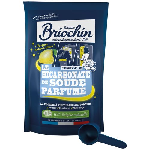 Jacques Briochin - Bicarbonate de soude parfumé citron - Sachet doypack 500g