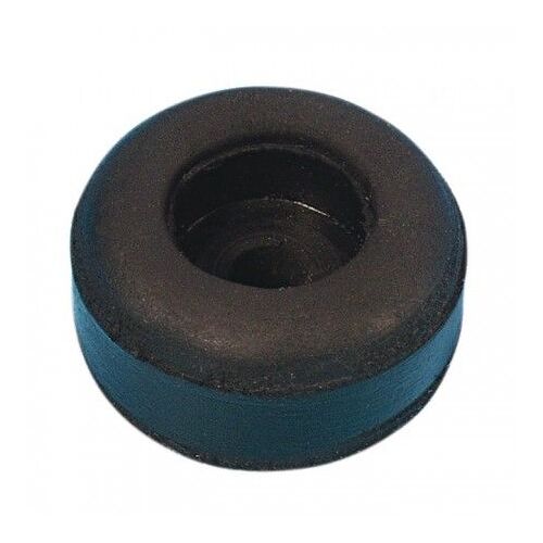 Adam Hall - Pied en caoutchouc noir - 25 x 11 mm