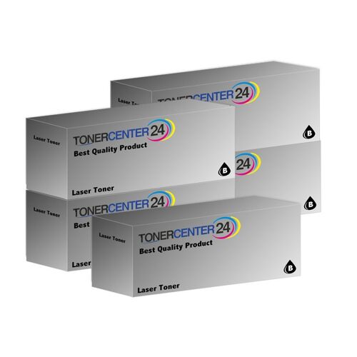 5x laser toner cartouche de couleur Noir compatible pour Brother HL 2220, 2240, 2240D, 2270, 2270DW, DCP 7060, 7065DN, MFC 7360 - TN2220