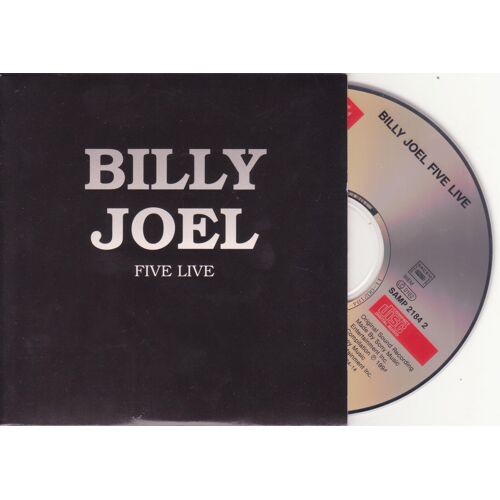 Billy Joel Cd Single Five Live  5 Tracks Sampler Card Ps Samp 2184 2