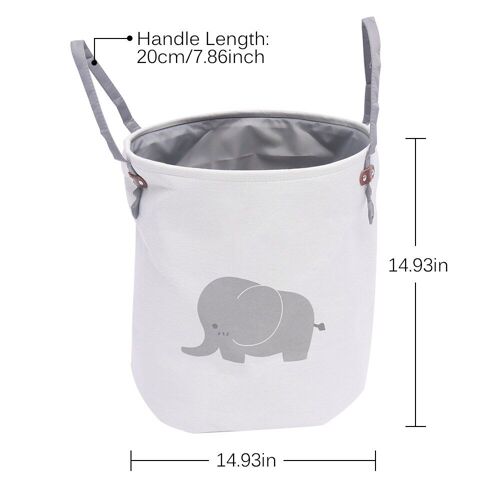 Panier à linge pliable pour bébé, joli panier de rangement pour jouets, pique-nique pour vêtements sales, boîte en toile, organisateur d'animaux de dessin animé