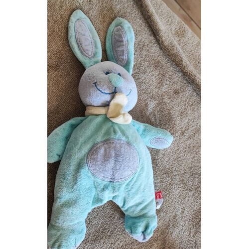 Doudou Lapin Bleu 35cm Tex Baby