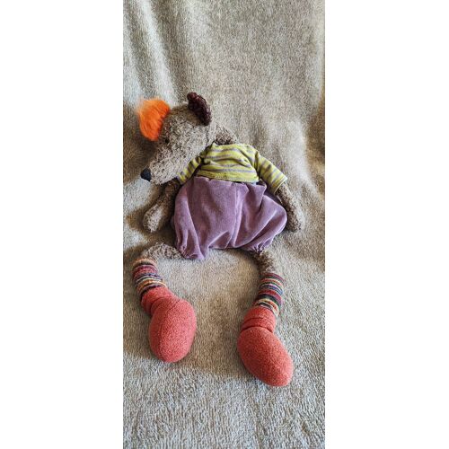 Doudou Rat Souris Monsieur Au Fond De La Cour Moulin Roty 