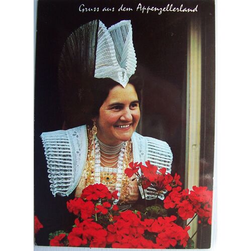 Carte Postale Costume Folklore Costume Appenzellerland