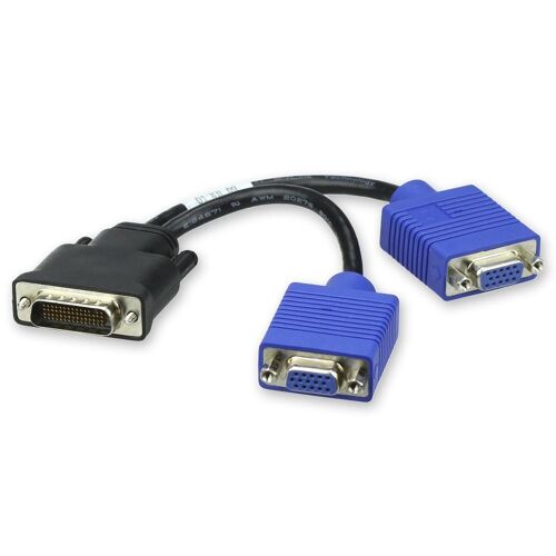 20cm =0.5m -Câble vidéo DVI mâle vers 2 VGA femelle DMS 59 à double VGA, 59 broches, 20CM
