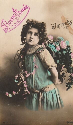 Carte Postale Des Années 1900 , En Couleur , Bonne Année Et Amitiés
